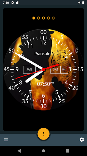 Music Clock Live Wallpaper - Image screenshot of android app