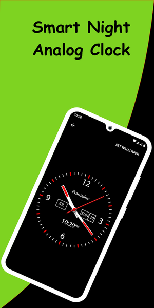 Smart Night Clock - Wallpaper - Image screenshot of android app