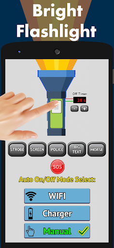 Auto Torch: Strobe light & SOS - عکس برنامه موبایلی اندروید