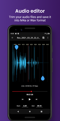 Smart voice recorder - editor - Image screenshot of android app