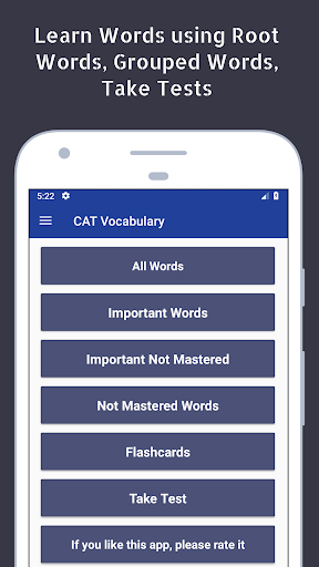 CAT Vocabulary - عکس برنامه موبایلی اندروید