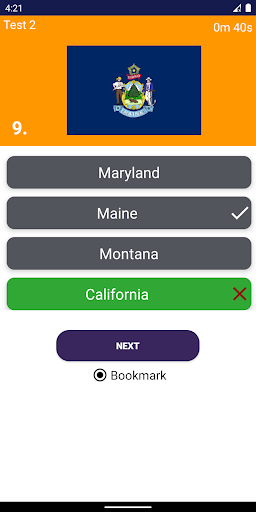 US States Quiz - Gameplay image of android game