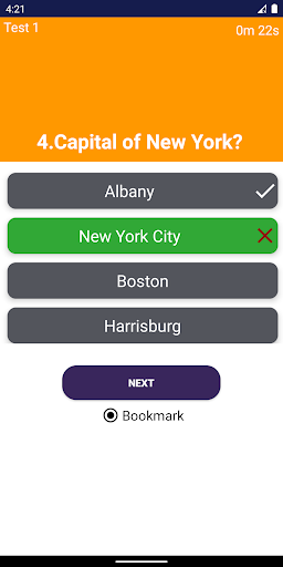 US States Quiz - Gameplay image of android game