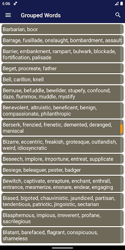 Vocabulary Builder - عکس برنامه موبایلی اندروید