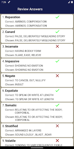 Vocabulary Builder - عکس برنامه موبایلی اندروید