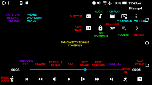 Precise Frame mpv Video Player - Image screenshot of android app