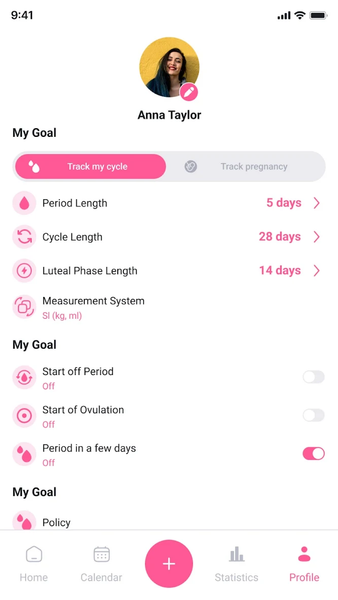 AccuPeriod Ovulation Tracker - عکس برنامه موبایلی اندروید