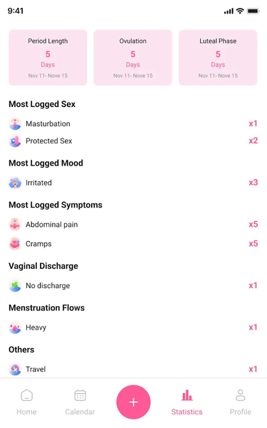 AccuPeriod Ovulation Tracker - عکس برنامه موبایلی اندروید