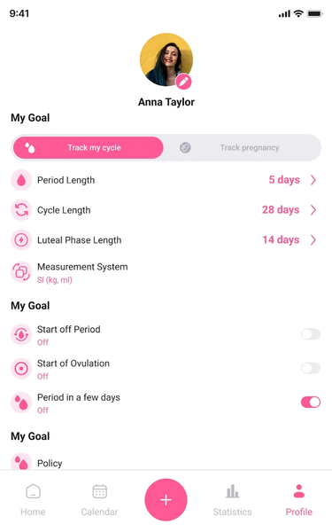 AccuPeriod Ovulation Tracker - عکس برنامه موبایلی اندروید