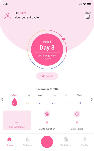 AccuPeriod Ovulation Tracker - عکس برنامه موبایلی اندروید