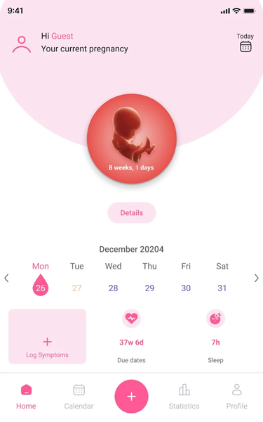 AccuPeriod Ovulation Tracker - عکس برنامه موبایلی اندروید