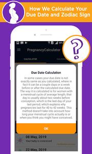 Pregnancy calculator and calendar, Due date - عکس برنامه موبایلی اندروید
