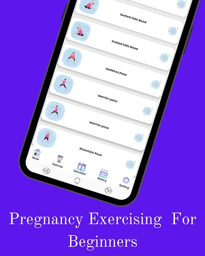 Pregnancy Yoga Daily Workout - Image screenshot of android app