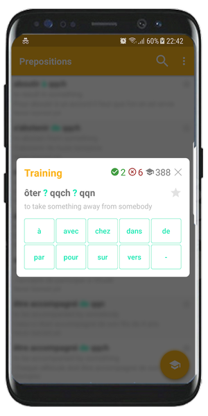 French Prepositions - عکس برنامه موبایلی اندروید