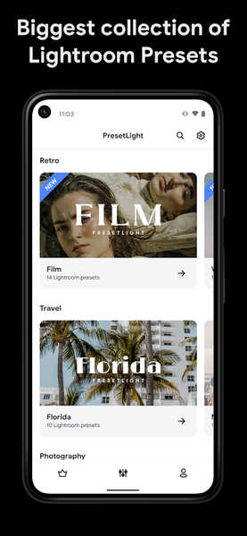 Presets for Lightroom Mobile - عکس برنامه موبایلی اندروید