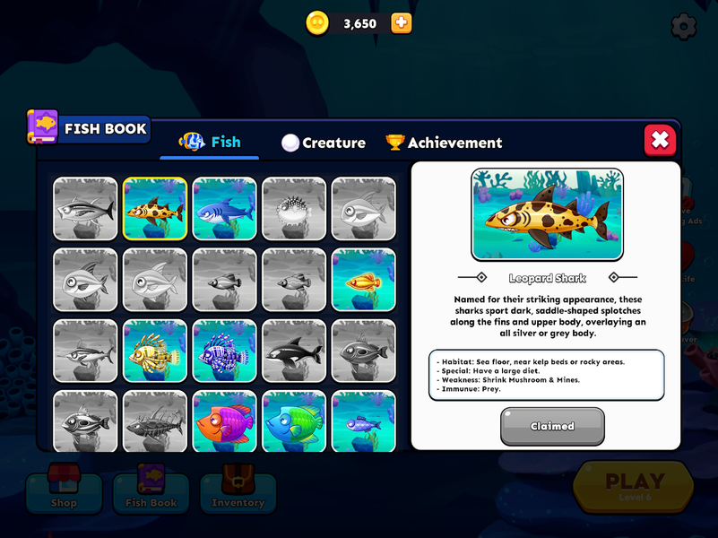 Fish Dash: Hungry Shark Frenzy - Gameplay image of android game