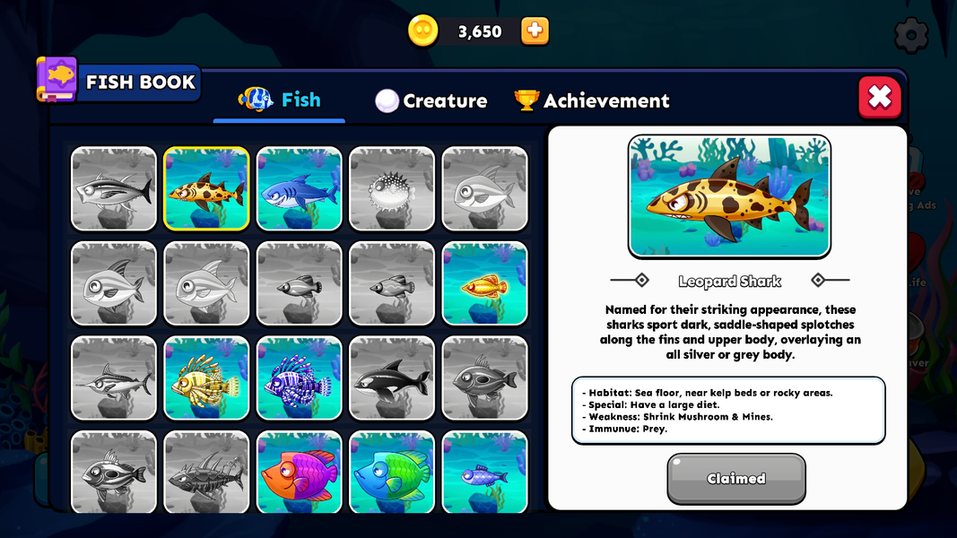 Fish Dash: Hungry Shark Frenzy - Gameplay image of android game