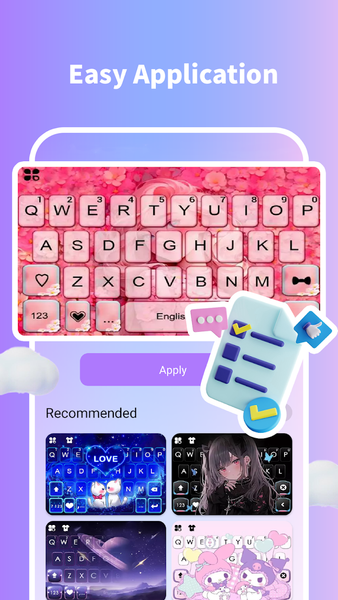 Pretty Keyboard:Theme - Image screenshot of android app