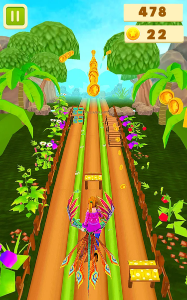 Princess Island Running Games - Gameplay image of android game