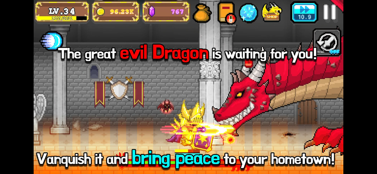 Tap Knight : Dragon's Attack - عکس بازی موبایلی اندروید
