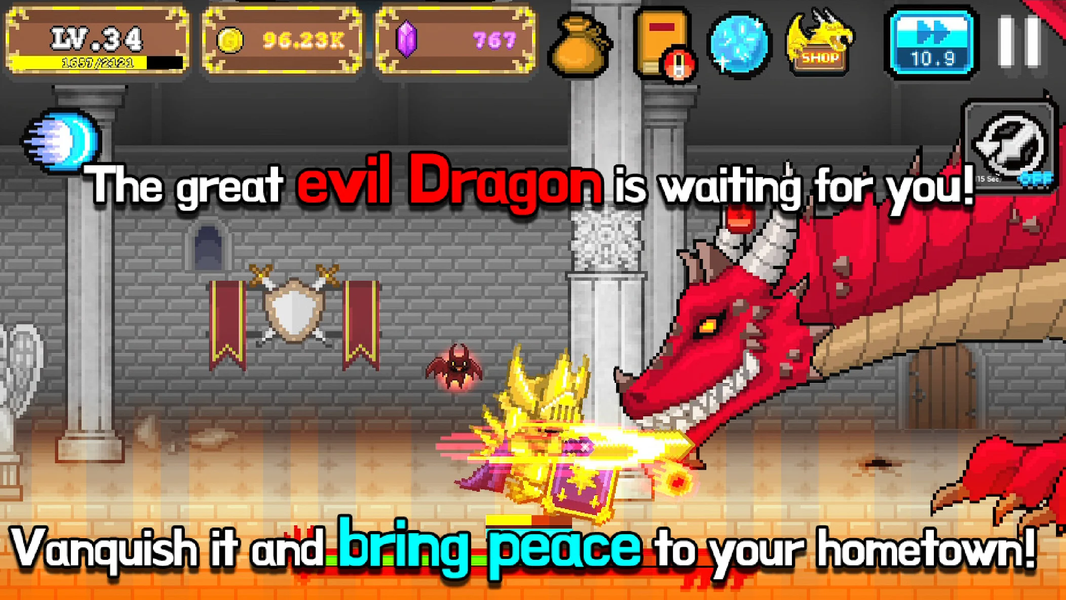 Tap Knight : Dragon's Attack - عکس بازی موبایلی اندروید