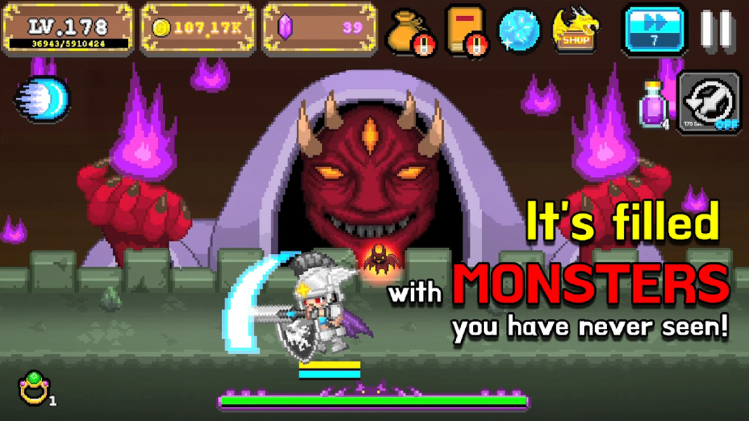 Tap Knight : Dragon's Attack - عکس بازی موبایلی اندروید