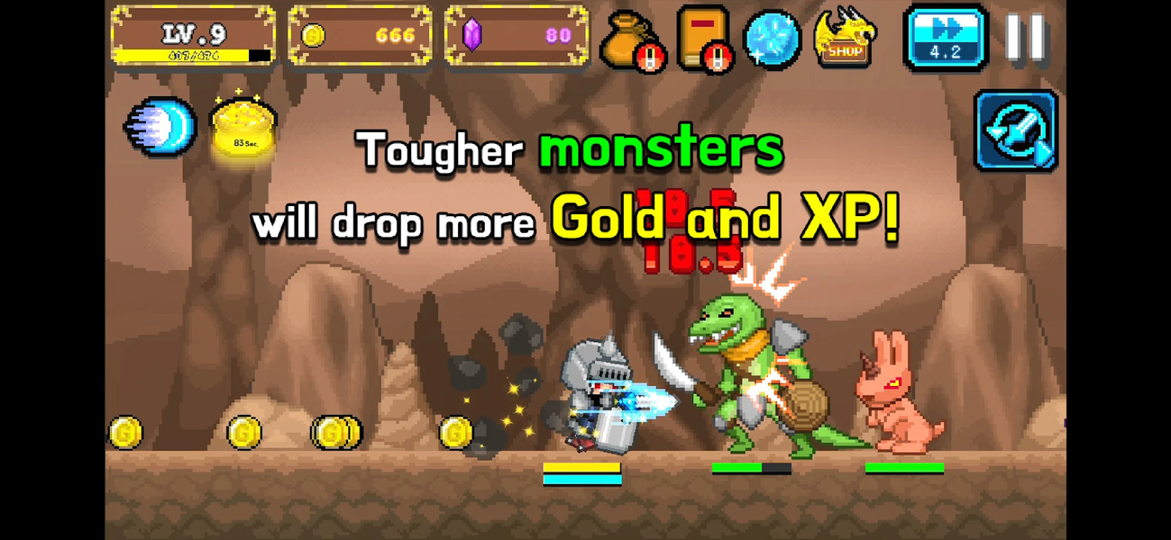 Tap Knight : Dragon's Attack - عکس بازی موبایلی اندروید