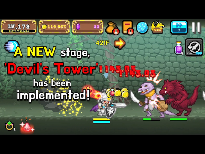 Tap Knight : Dragon's Attack - عکس بازی موبایلی اندروید