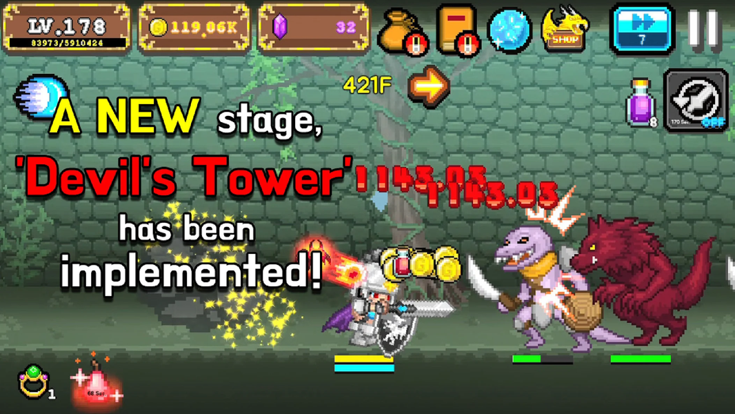 Tap Knight : Dragon's Attack - عکس بازی موبایلی اندروید