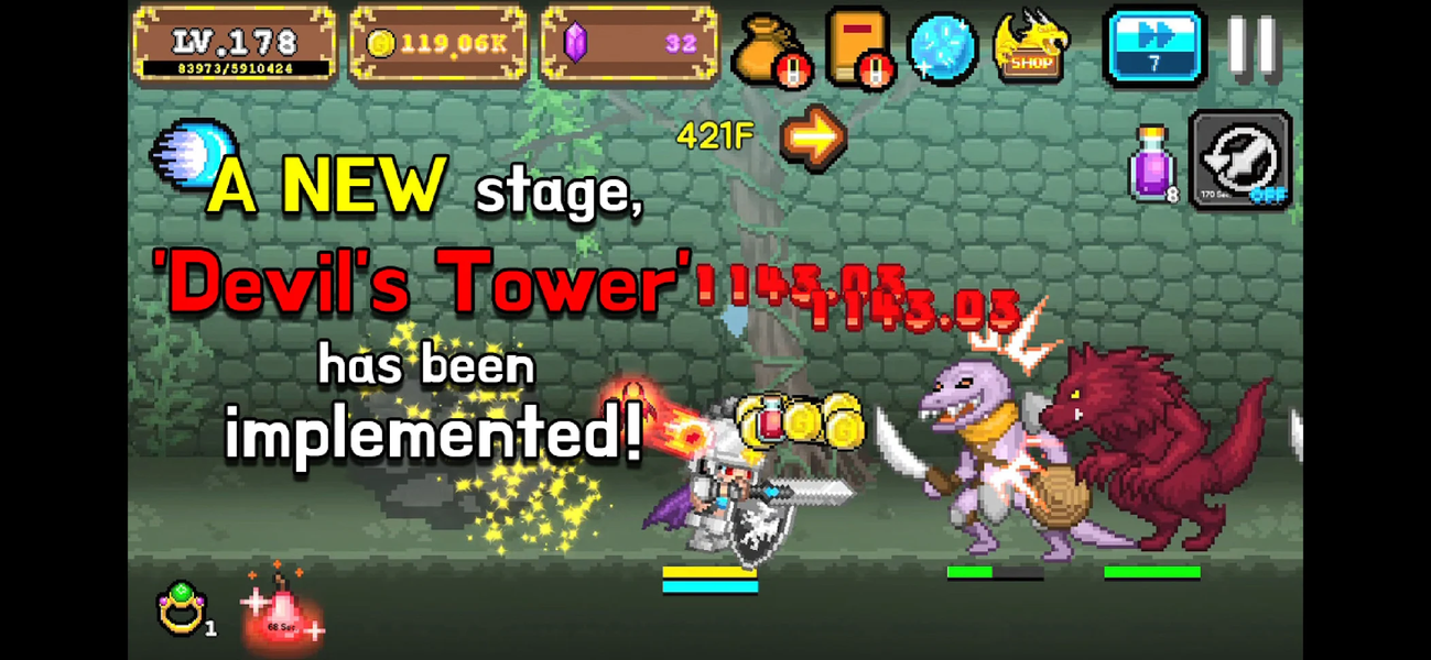 Tap Knight : Dragon's Attack - عکس بازی موبایلی اندروید