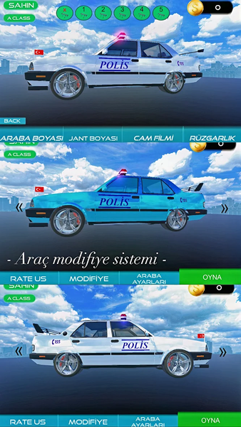 Sahin Police Car Game 2022 - Gameplay image of android game