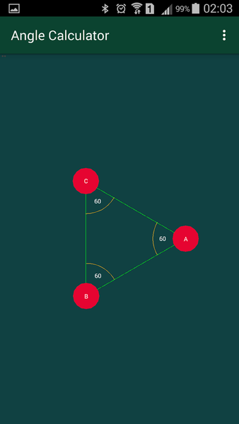 Angle Calculator - عکس برنامه موبایلی اندروید