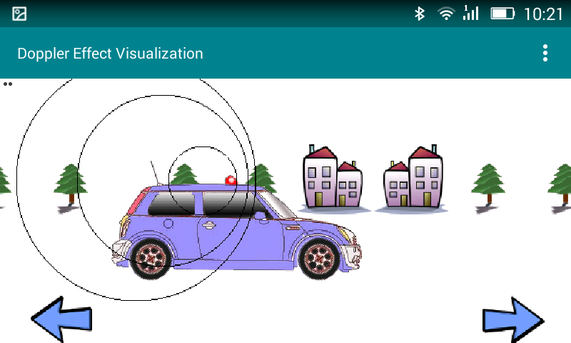 Doppler Effect Visualization - Image screenshot of android app