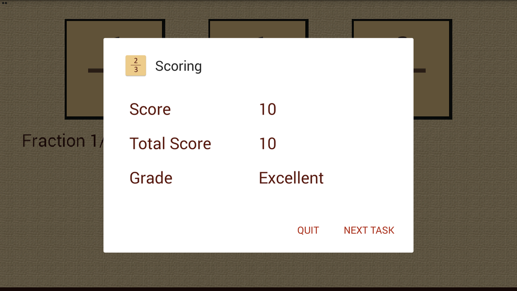 Fraction Fraction - Gameplay image of android game