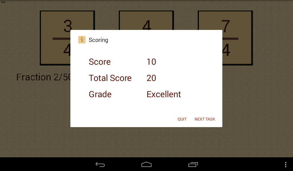 Fraction Fraction - Gameplay image of android game