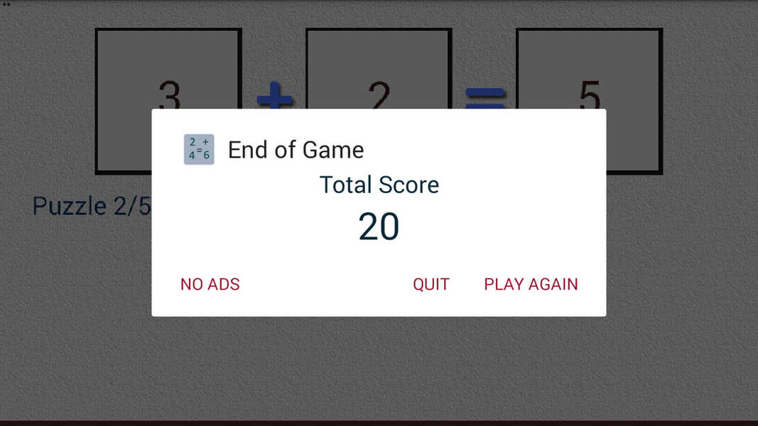 Math Addition and Subtraction - Image screenshot of android app