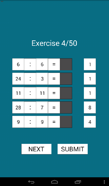 Math Operation Test - عکس بازی موبایلی اندروید