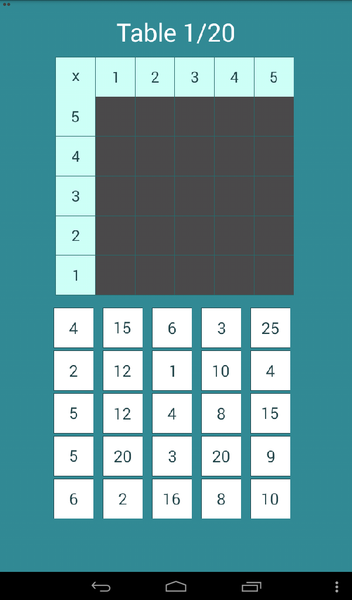 Math Table Test - عکس برنامه موبایلی اندروید