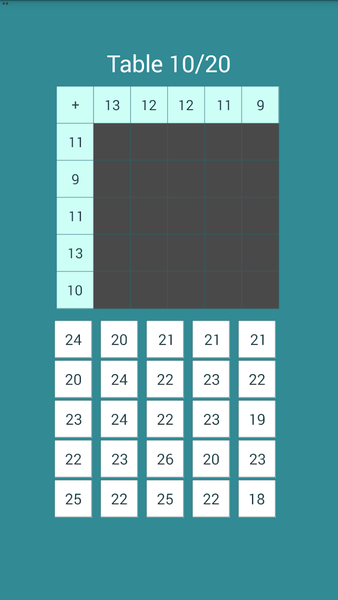 Math Table Test - Image screenshot of android app