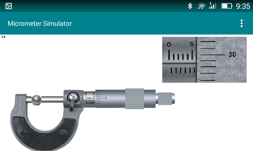 Micrometer Simulator - Image screenshot of android app