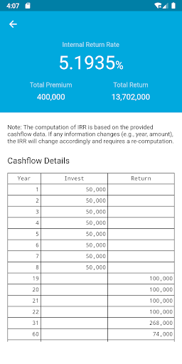 Insurance Calculator - Image screenshot of android app