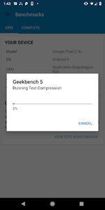 Geekbench 5 - Image screenshot of android app