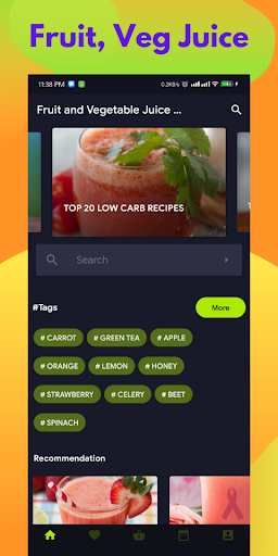 Fruit Vegetable Juice Recipes - Image screenshot of android app