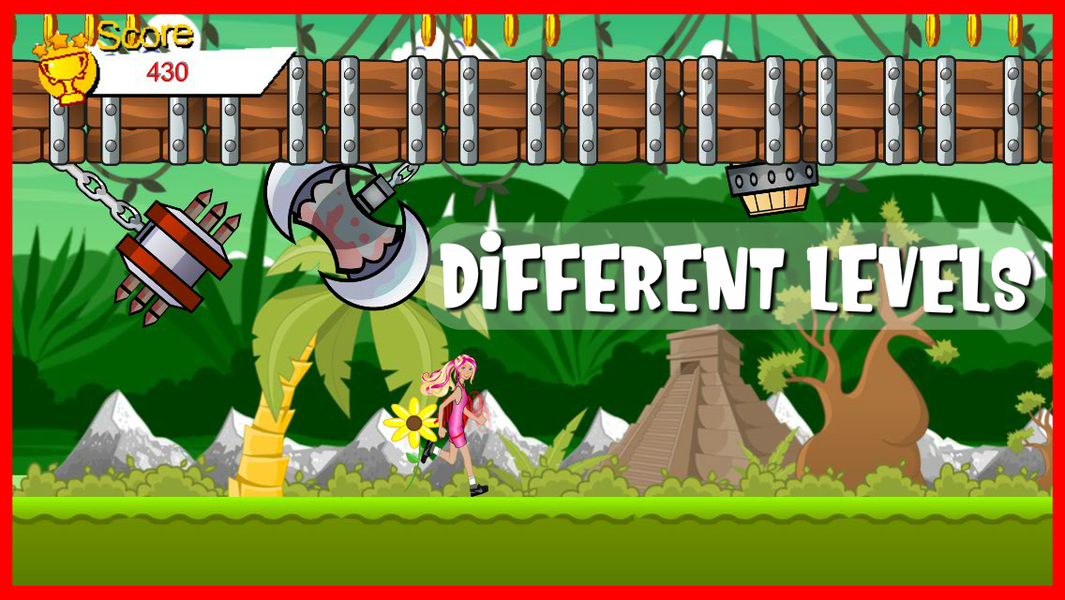 Jungle Run - Girl Game - عکس برنامه موبایلی اندروید