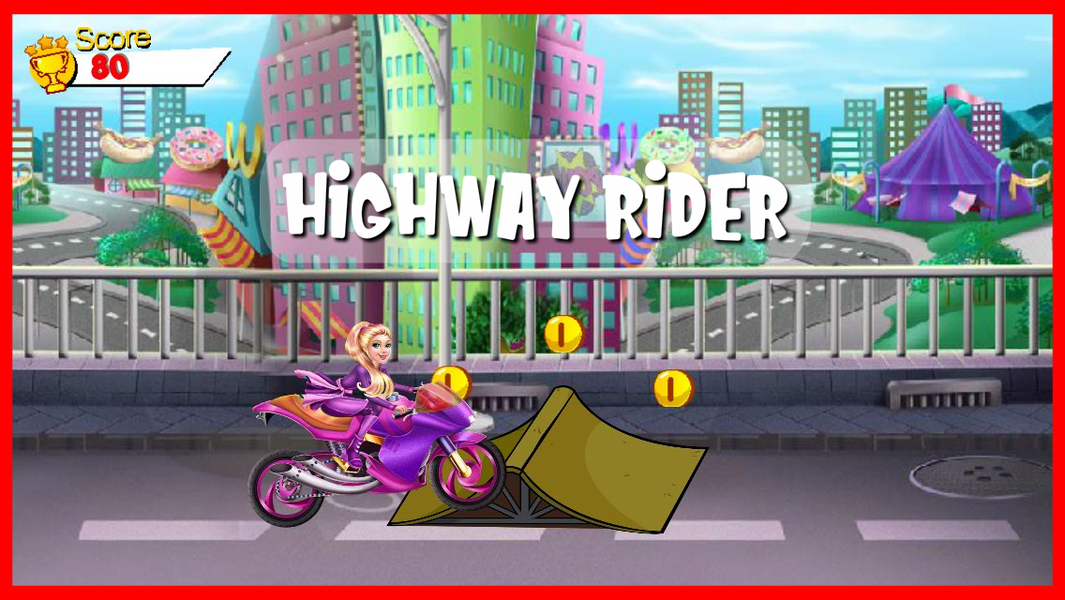 Sophia Traffic Spy Rider - Gameplay image of android game