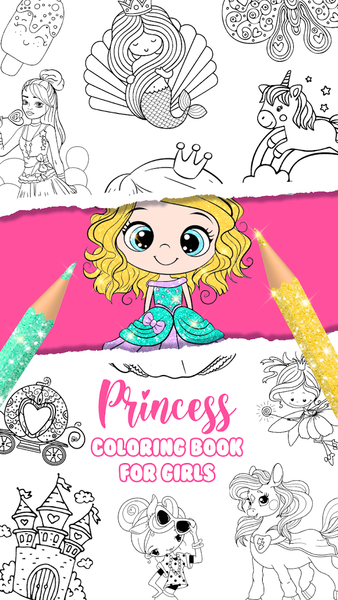 Coloring Princesses - Image screenshot of android app