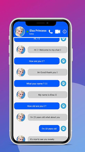Princess call and chat simulation game - عکس برنامه موبایلی اندروید