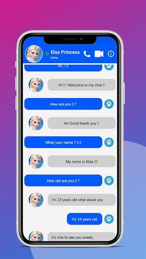 Princess fake video call - Image screenshot of android app