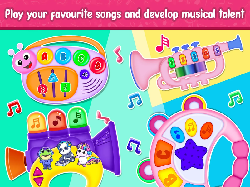Baby Piano Kids Music Games - عکس بازی موبایلی اندروید