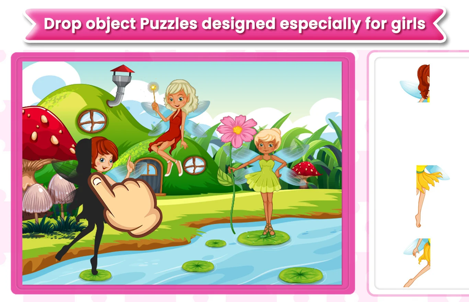Cute Girl Puzzles - Mini Games - عکس بازی موبایلی اندروید